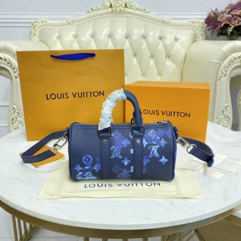 Mythick ru Textile l Louis Vuitton Keepall XS Blue