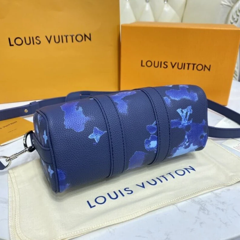 Mythick ru Textile l Louis Vuitton Keepall XS Blue