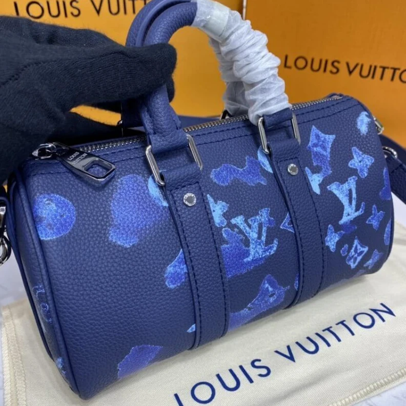 Mythick ru Textile l Louis Vuitton Keepall XS Blue
