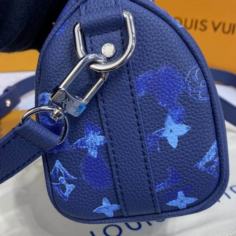Mythick ru Textile l Louis Vuitton Keepall XS Blue