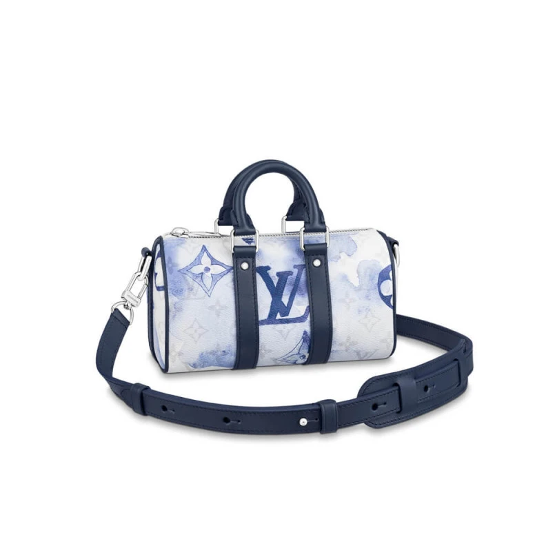 Zip closu Louis Vuitton Keepall XS White