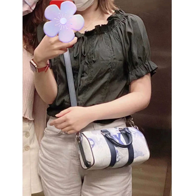Louis vuitton locations Zip closu Louis Vuitton Keepall XS White