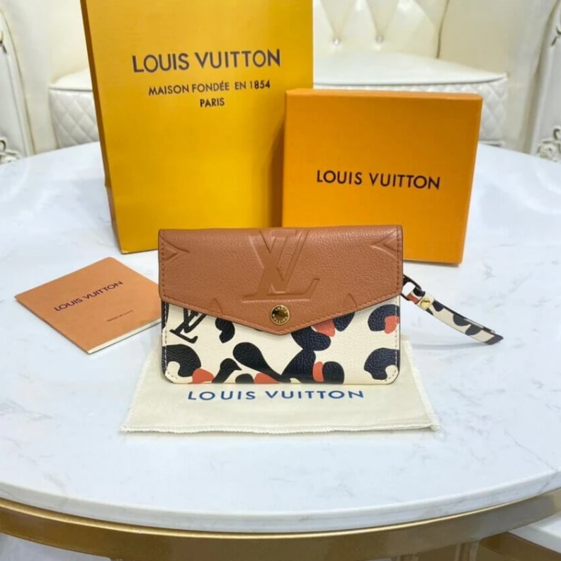 Lv belts replica Goldcolor Louis Vuitton Key Pouch Caramel