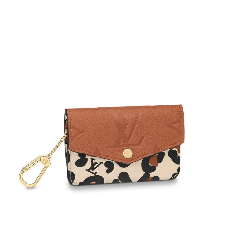 Goldcolor Louis Vuitton Key Pouch Caramel