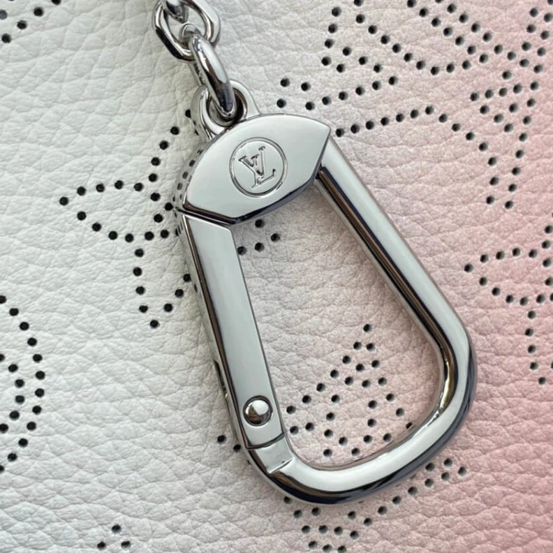Mythick Key ring Louis Vuitton Key Pouch in Pink Gradient Mahina Perforated Leather
