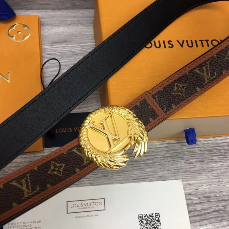 Lv belts replica LV Initia Louis Vuitton LV Chain 30mm Reversible Belt