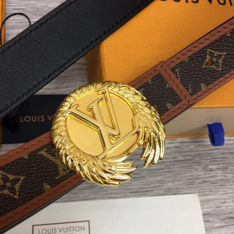 Lv belts replica LV Initia Louis Vuitton LV Chain 30mm Reversible Belt
