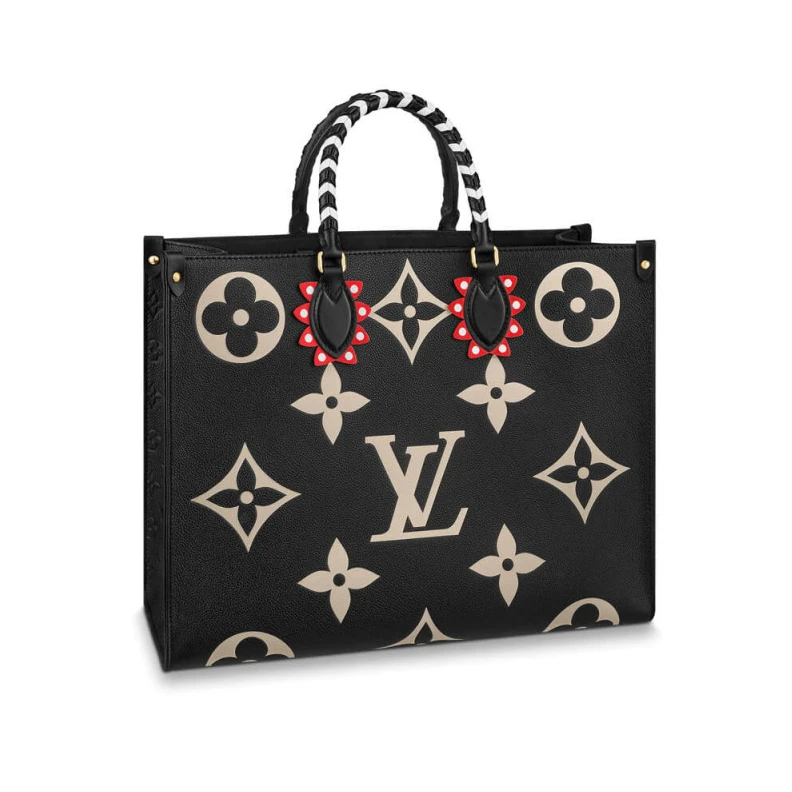 Louis vuitton locations Grained c Louis Vuitton LV Crafty OnTheGo GM Black Cream