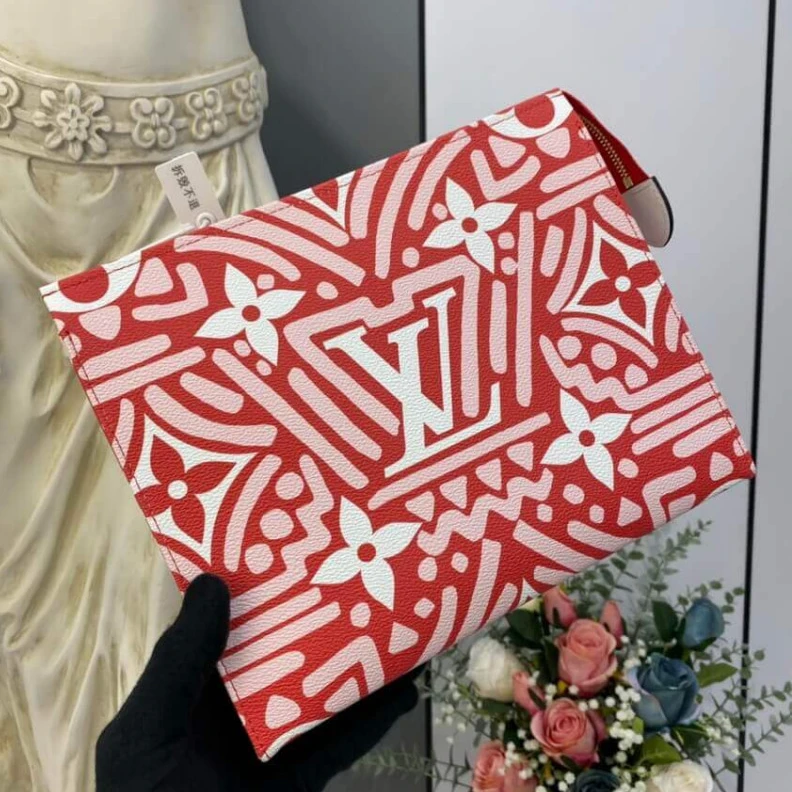 Monogram Louis Vuitton LV Crafty Toiletry Pouch 26 Red