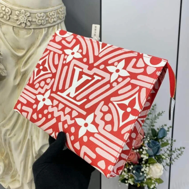 Mythick Monogram Louis Vuitton LV Crafty Toiletry Pouch 26 Red