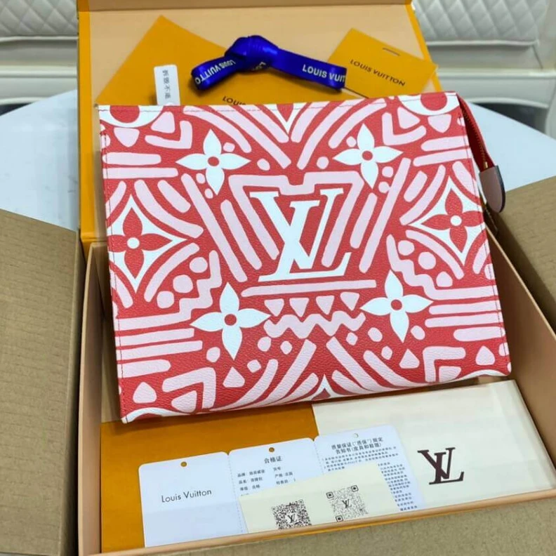 Mythick Monogram Louis Vuitton LV Crafty Toiletry Pouch 26 Red
