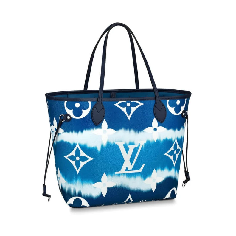 Textile l Louis Vuitton LV Escale Neverfull MM Blue