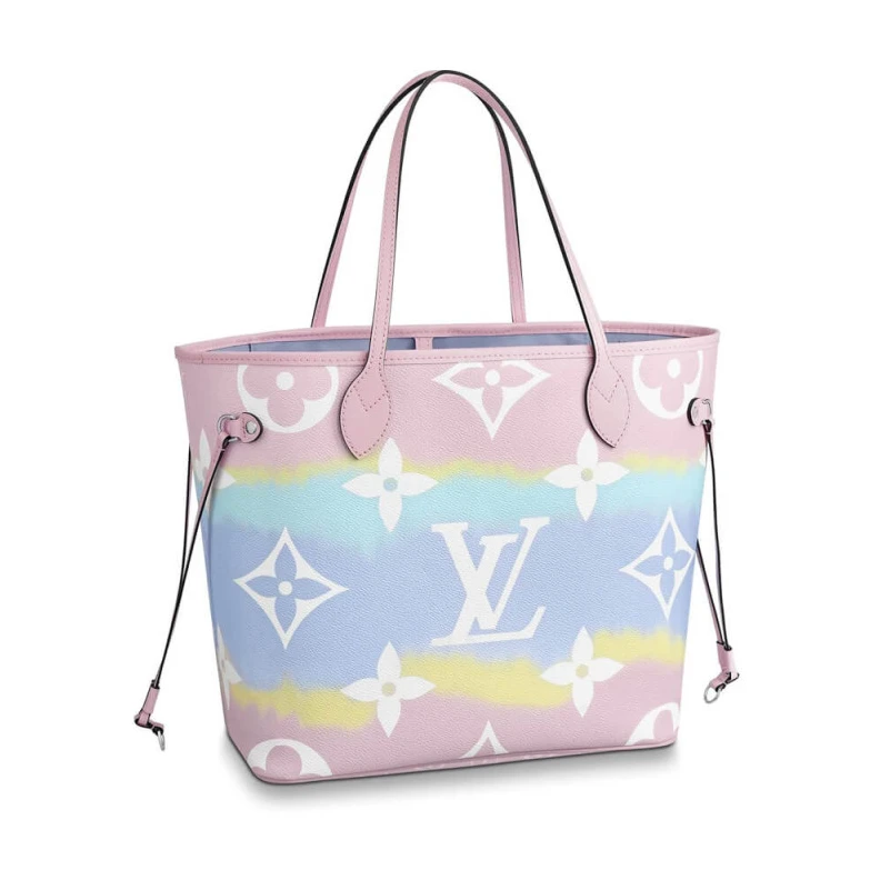 Inspired b Louis Vuitton LV Escale Neverfull MM Pastel Pink