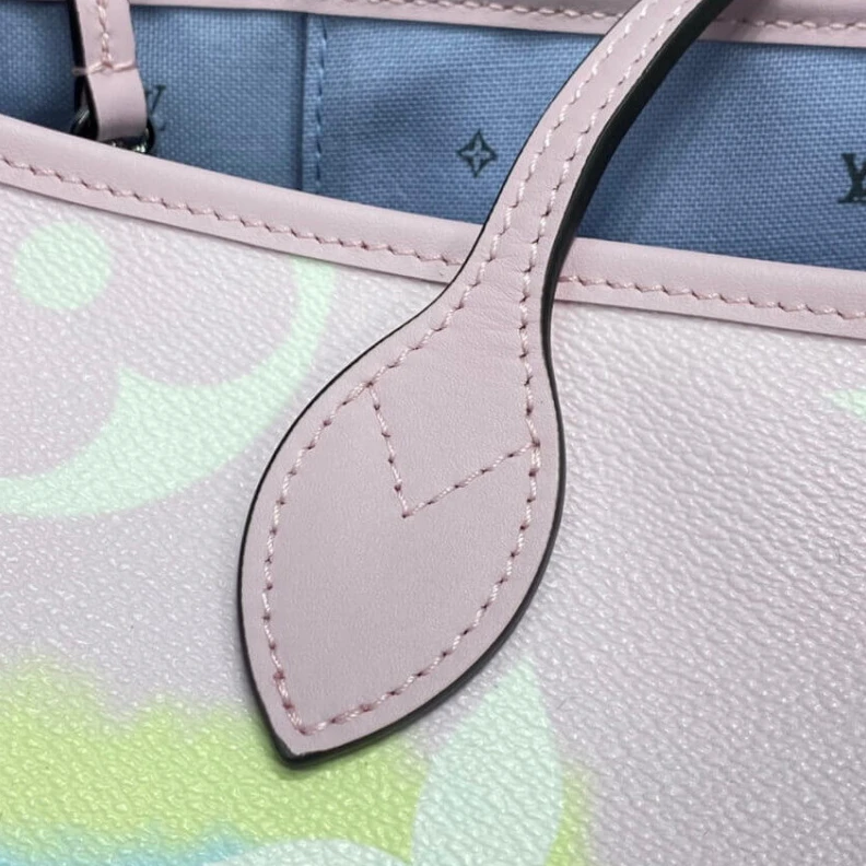 Replica bags Inspired b Louis Vuitton LV Escale Neverfull MM Pastel Pink