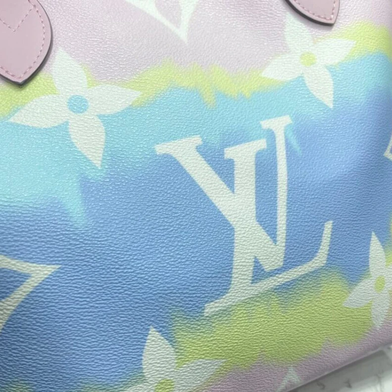 Replica bags Inspired b Louis Vuitton LV Escale Neverfull MM Pastel Pink
