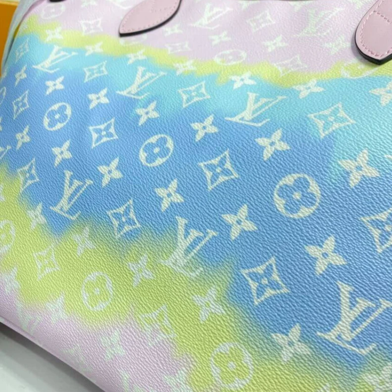 Replica bags Inspired b Louis Vuitton LV Escale Neverfull MM Pastel Pink