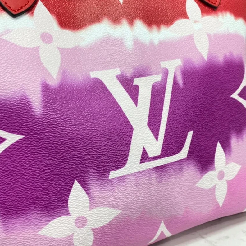 Lv belts replica Large zip Louis Vuitton LV Escale Neverfull MM Red