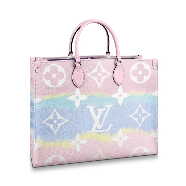 Flat zipp Louis Vuitton LV Escale Onthego GM Pastel Pink