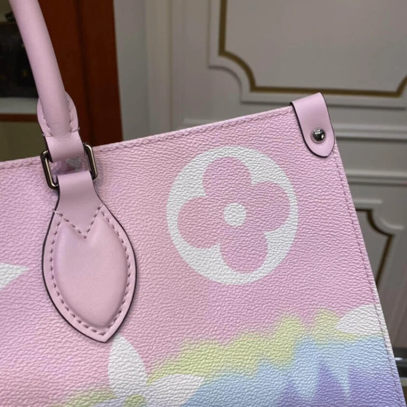 Replica bag Flat zipp Louis Vuitton LV Escale Onthego GM Pastel Pink