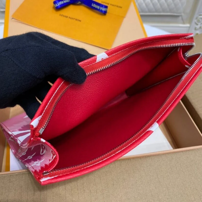 Louis vuitton locations Red pink Louis Vuitton LV Escale Toiletry Pouch 26 Red Pink
