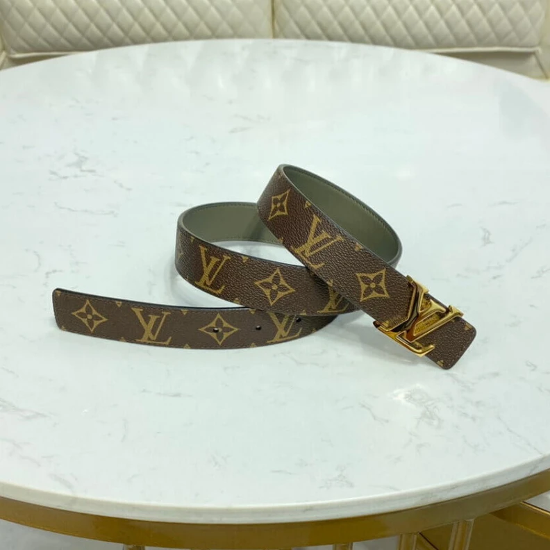 Mythick Goldcolou Louis Vuitton LV Initiales 30mm Reversible Blet