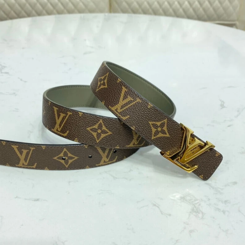 Mythick Goldcolou Louis Vuitton LV Initiales 30mm Reversible Blet