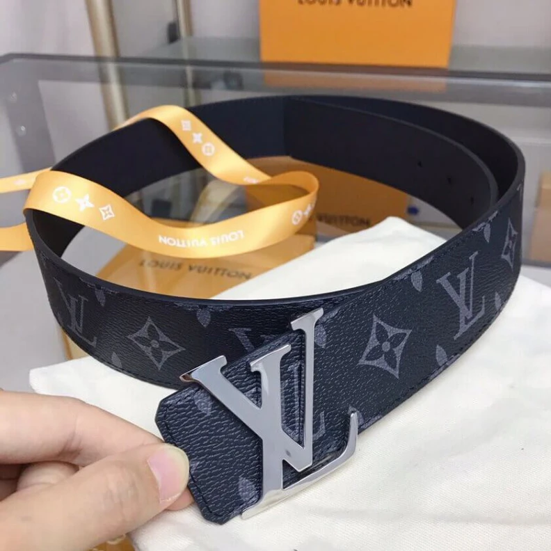 Replica bags lv Monogram Louis Vuitton LV Initiales 40mm Reversible Belt