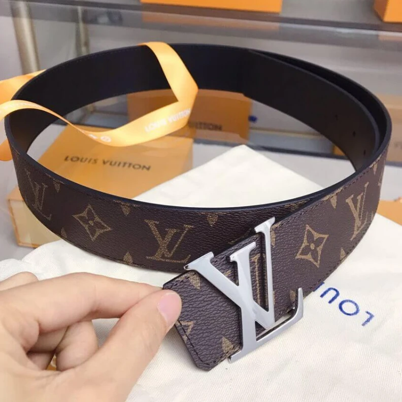 Lv belts replica Shiny sil Louis Vuitton LV Initiales 40mm Reversible Belt