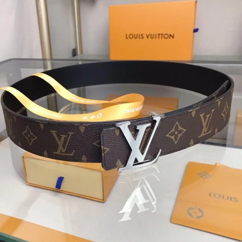 Lv belts replica Shiny sil Louis Vuitton LV Initiales 40mm Reversible Belt