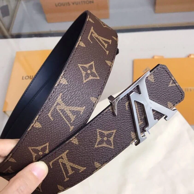 Lv belts replica Shiny sil Louis Vuitton LV Initiales 40mm Reversible Belt