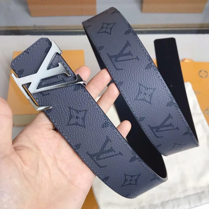 Replica bags lv Monogram Louis Vuitton LV Initiales 40mm Reversible Belt