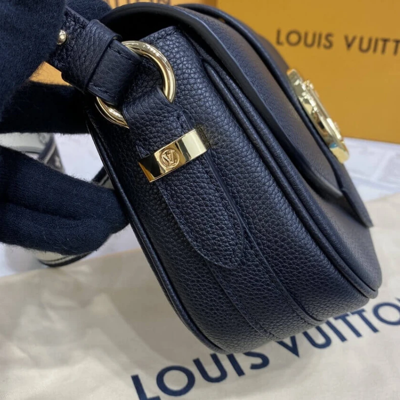 Lv belts replica Grained c Louis Vuitton LV Pont 9 Soft MM Black