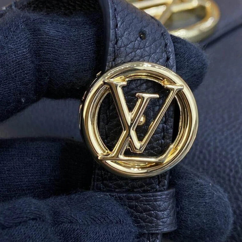 Lv belts replica Grained c Louis Vuitton LV Pont 9 Soft MM Black