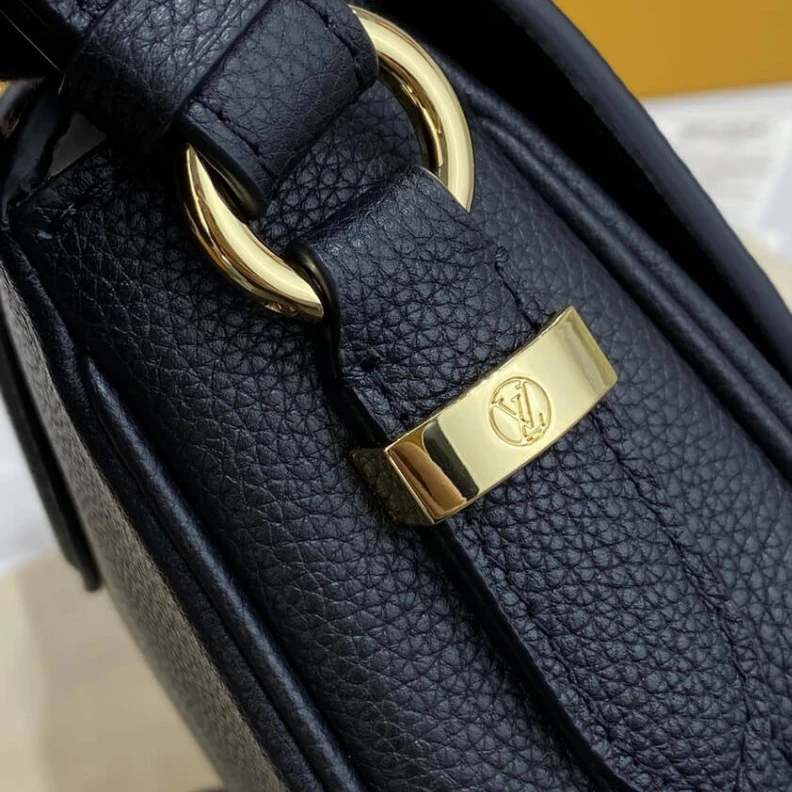 Lv belts replica Grained c Louis Vuitton LV Pont 9 Soft MM Black