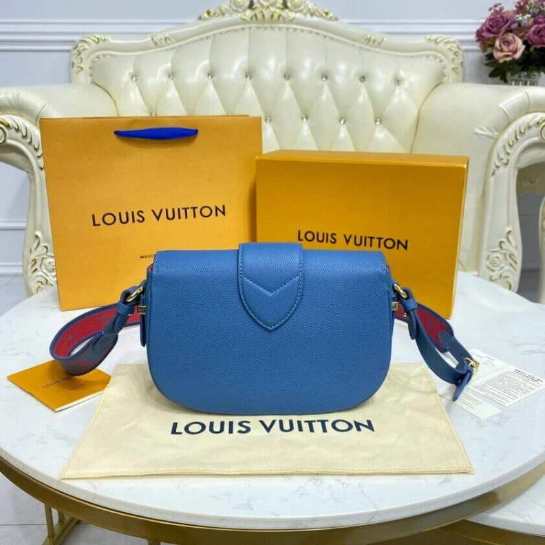 Replica bag Strap: Re Louis Vuitton LV Pont 9 Soft MM Blue