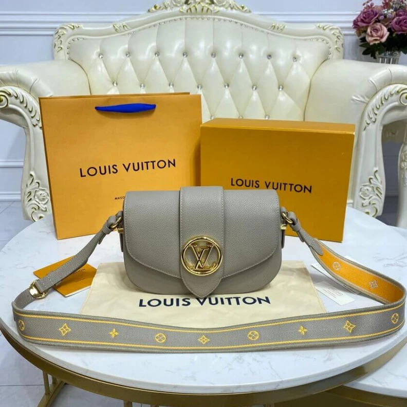 &nbsp; Louis Vuitton LV Pont 9 Soft MM Grey