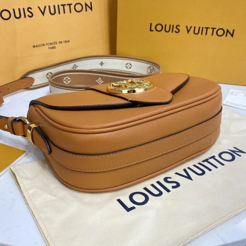 Lv belts replica Louis Vuitton LV Pont 9 Soft MM Sienne Doree