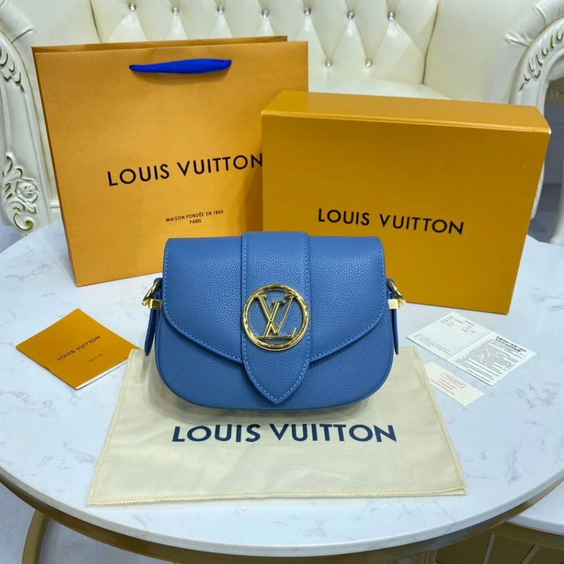 Louis vuitton locations Louis Vuitton LV Pont 9 Soft PM Blue
