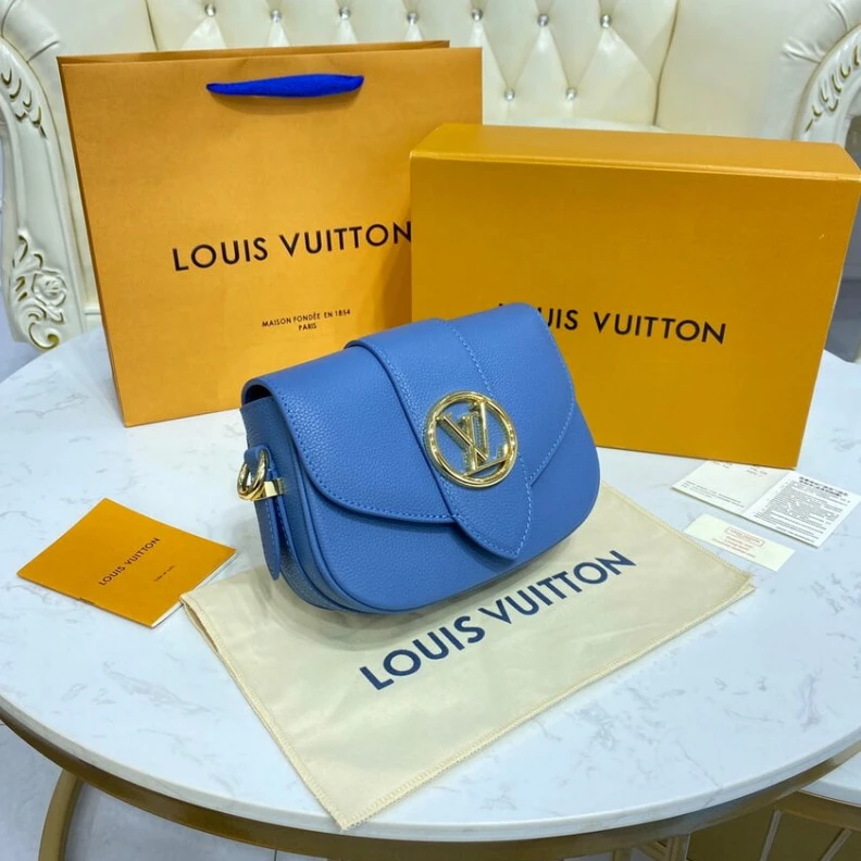 Louis vuitton locations Louis Vuitton LV Pont 9 Soft PM Blue
