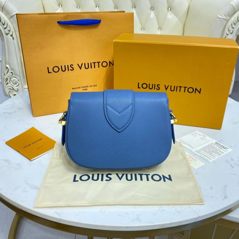 Louis vuitton locations Louis Vuitton LV Pont 9 Soft PM Blue