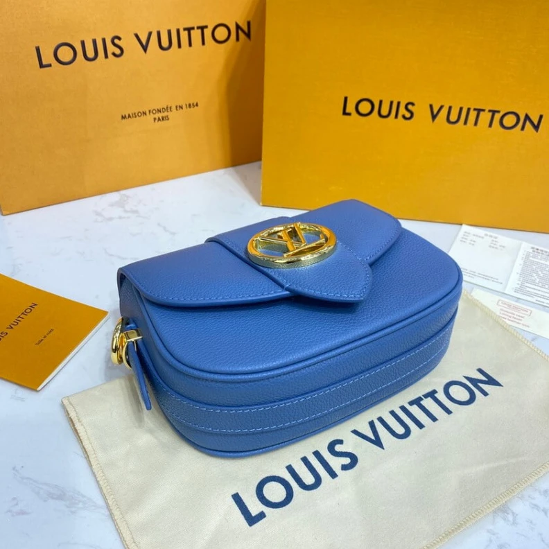 Louis vuitton locations Louis Vuitton LV Pont 9 Soft PM Blue