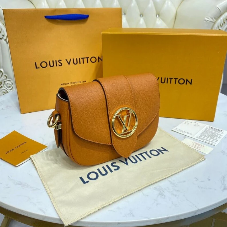 Mythick Louis Vuitton LV Pont 9 Soft PM Golden Siena