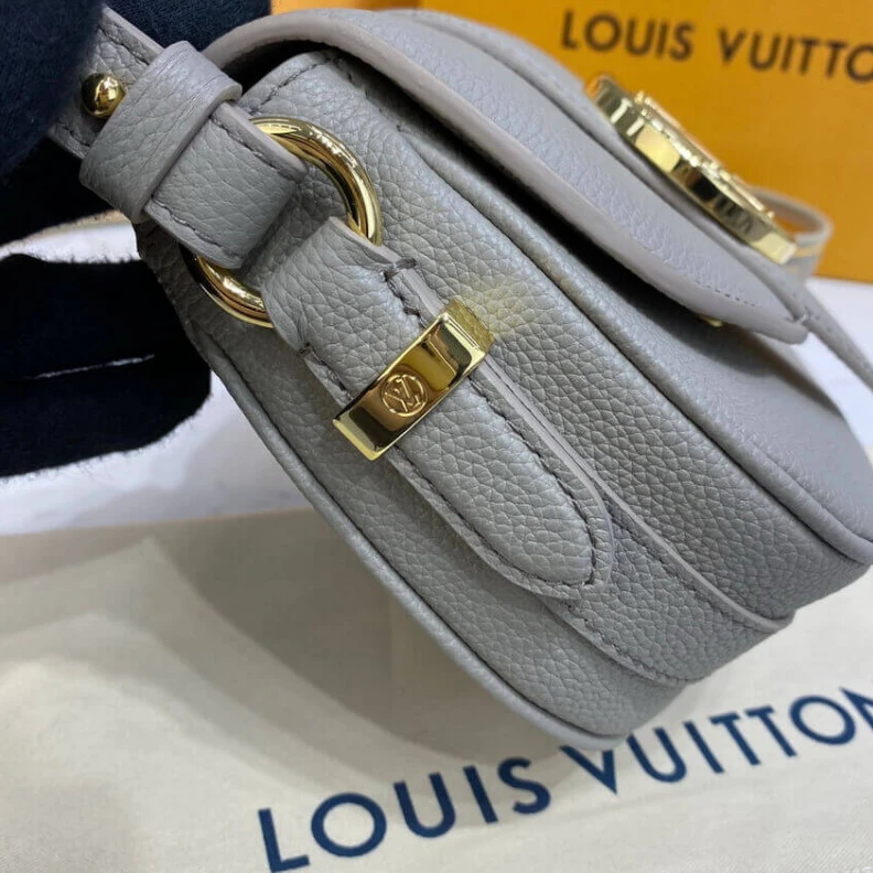 Replica bags lv Strap dro Louis Vuitton LV Pont 9 Soft PM Gris