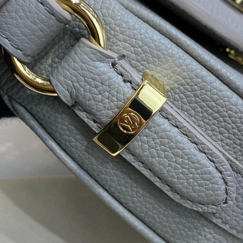 Replica bags lv Strap dro Louis Vuitton LV Pont 9 Soft PM Gris