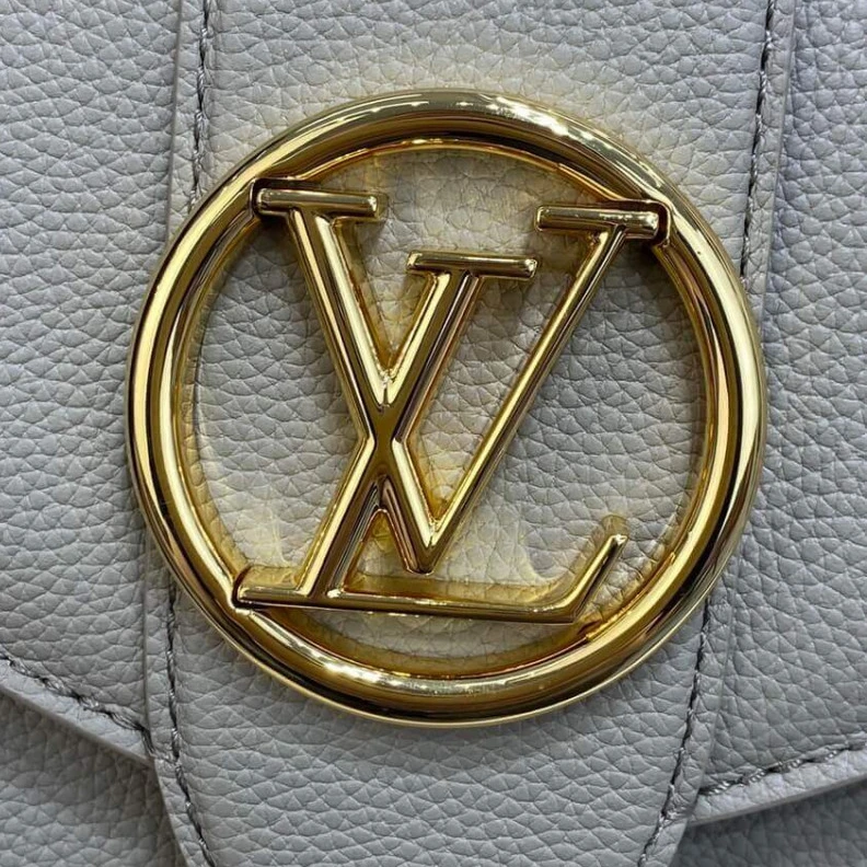 Replica bags lv Strap dro Louis Vuitton LV Pont 9 Soft PM Gris