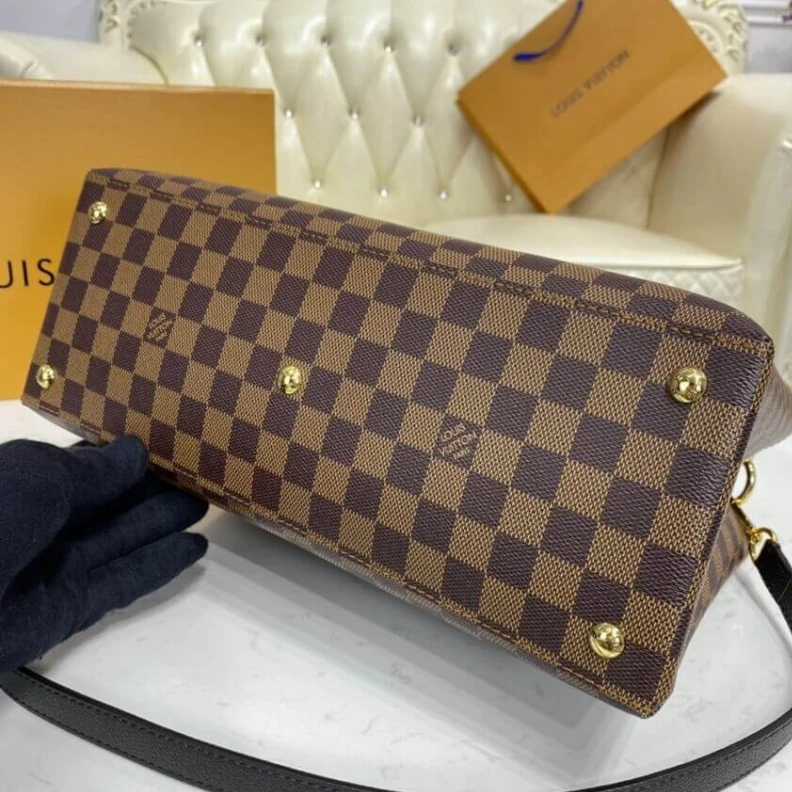 Mythick.ru Goldcolor LV LV Riverside Bag Damier Ebene Black