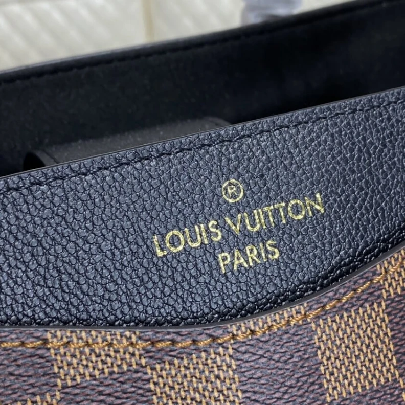 Mythick.ru Goldcolor LV LV Riverside Bag Damier Ebene Black