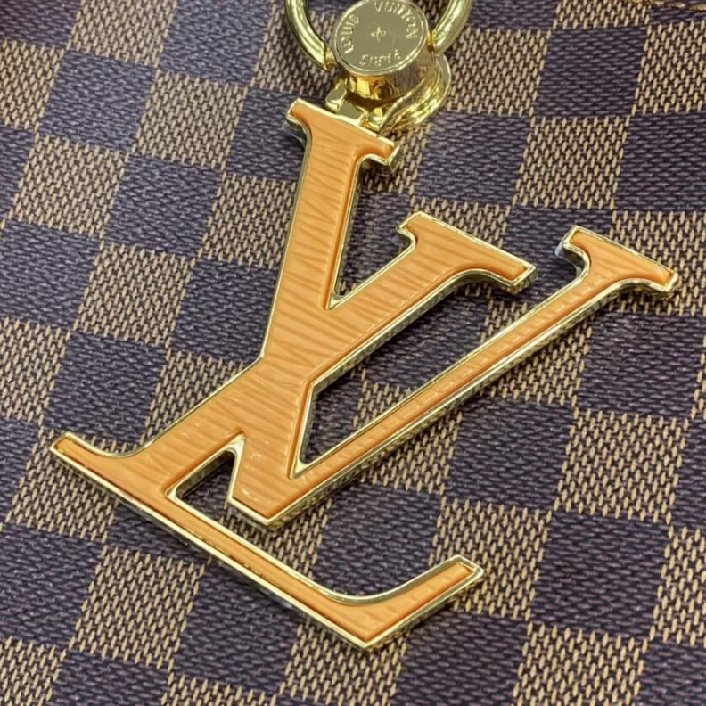 Mythick.ru Goldcolor LV LV Riverside Bag Damier Ebene Black