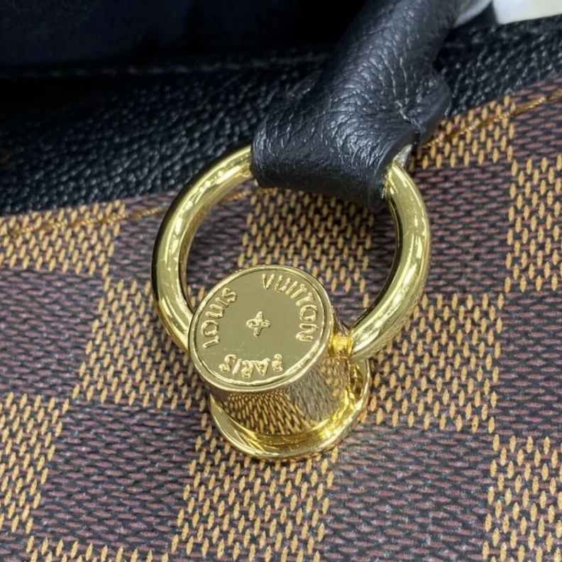 Mythick.ru Goldcolor LV LV Riverside Bag Damier Ebene Black