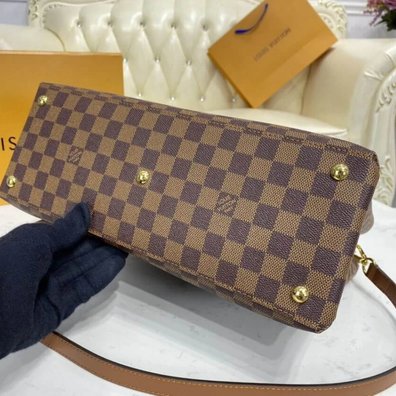 Replica bags Goldcolor Louis Vuitton LV Riverside Bag Damier Ebene Creme